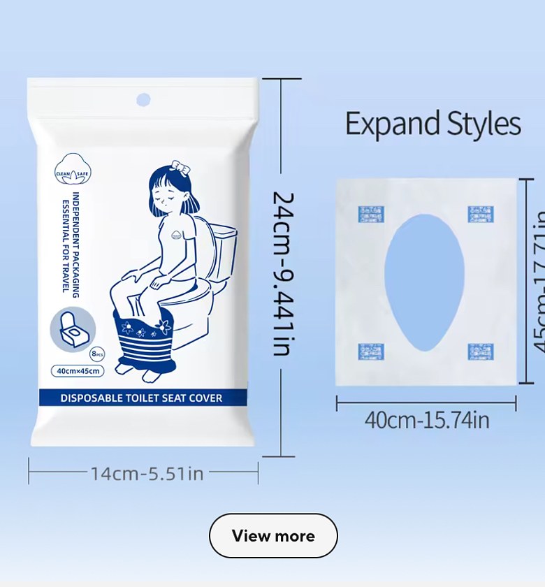 Disposable toilet seat cover  image