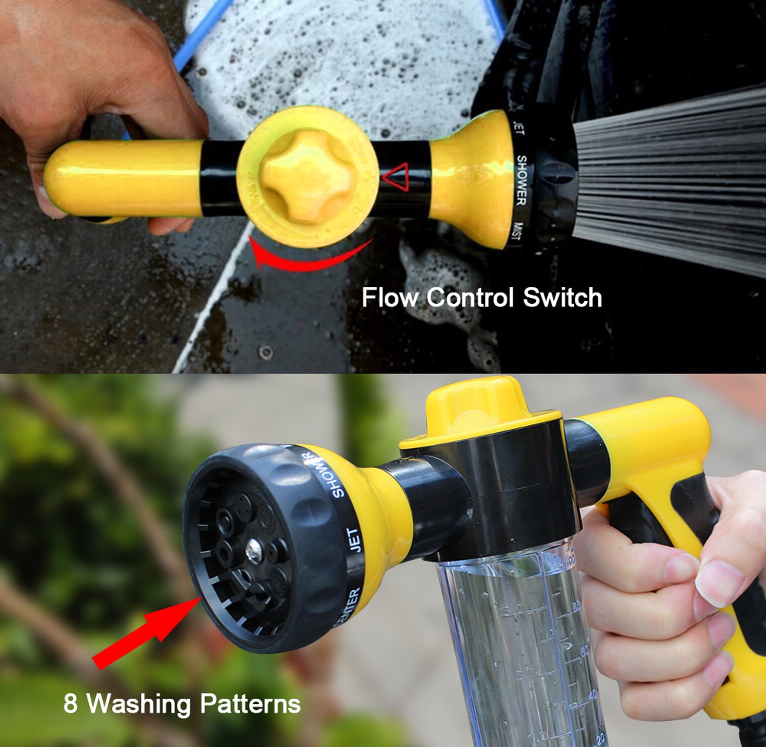 Portable Car Wash Foam Spray Gun With Adjustable Nozzle image