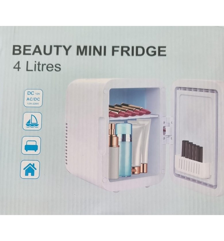 Make Up Fridge With Led Makeup Mirror image