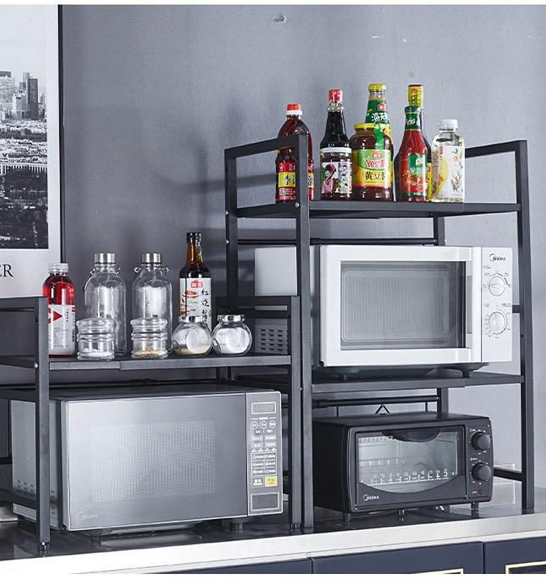 Metallic Microwave Stand image
