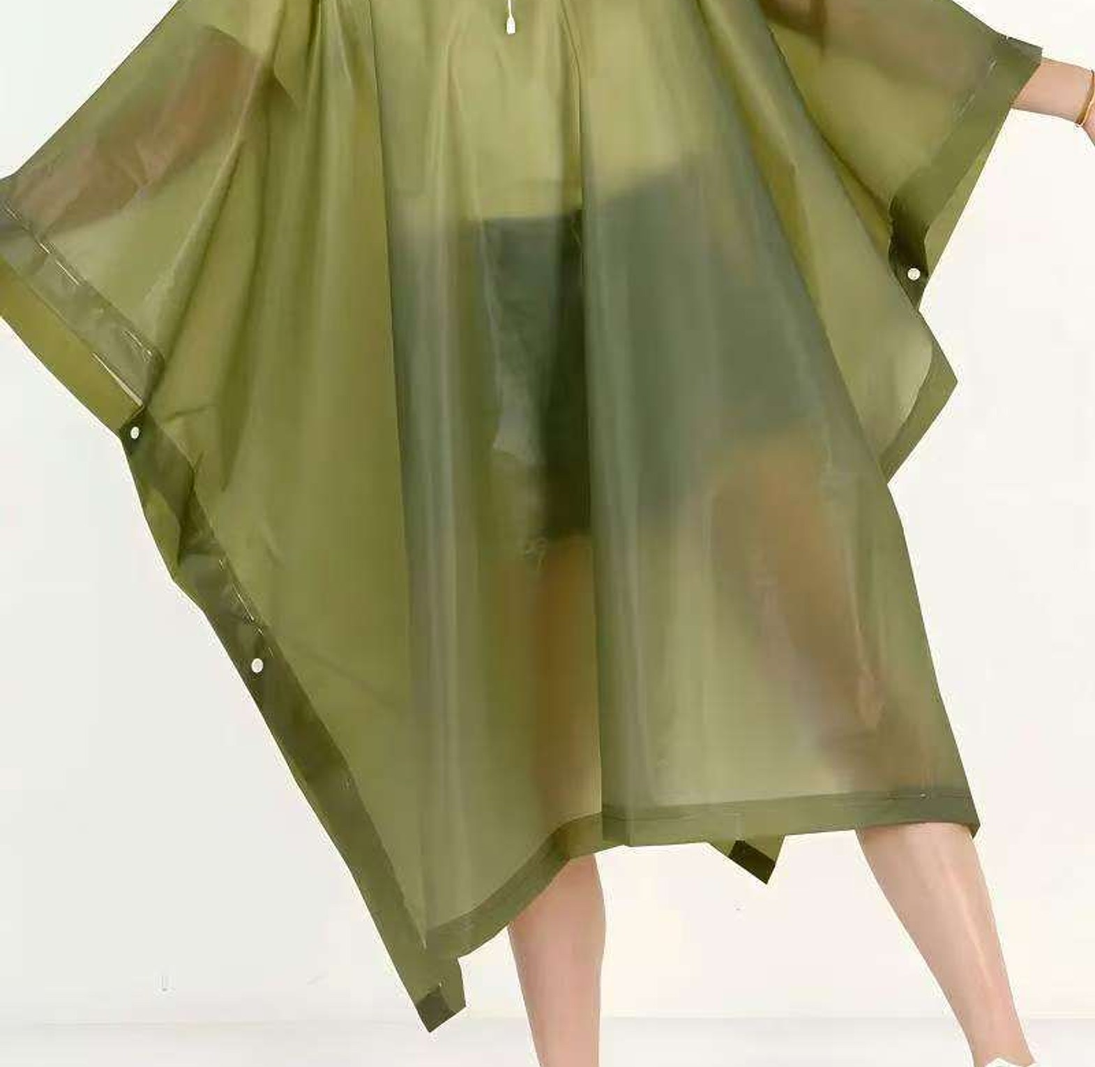 Adults EVA Outdoor Raincoat Hooded Sleeve image