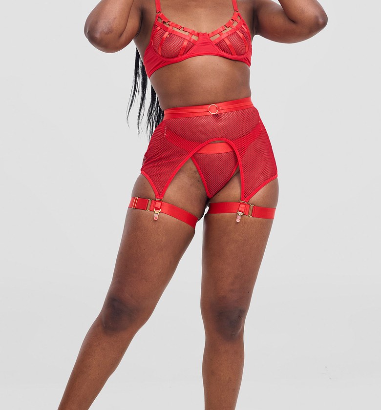 3PC Garter Lingerie Mesh image