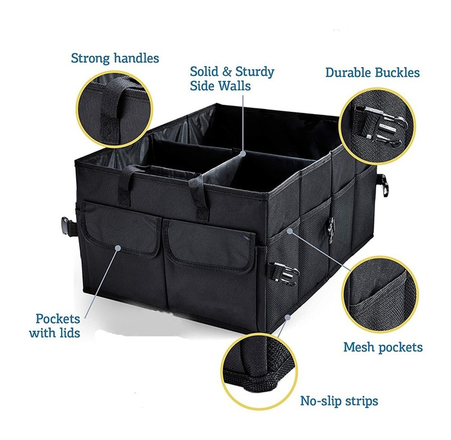 Big Capacity Car Storage Box Car Trunk Organize image
