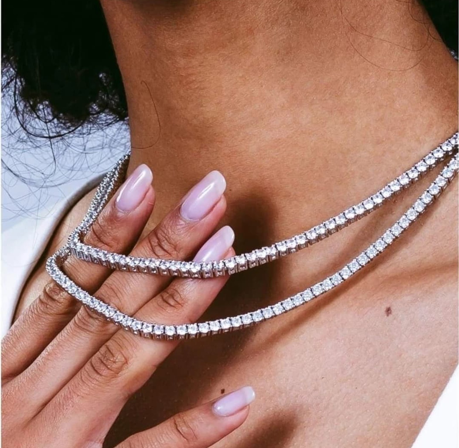 Cubic Zirconia Tennis necklace image