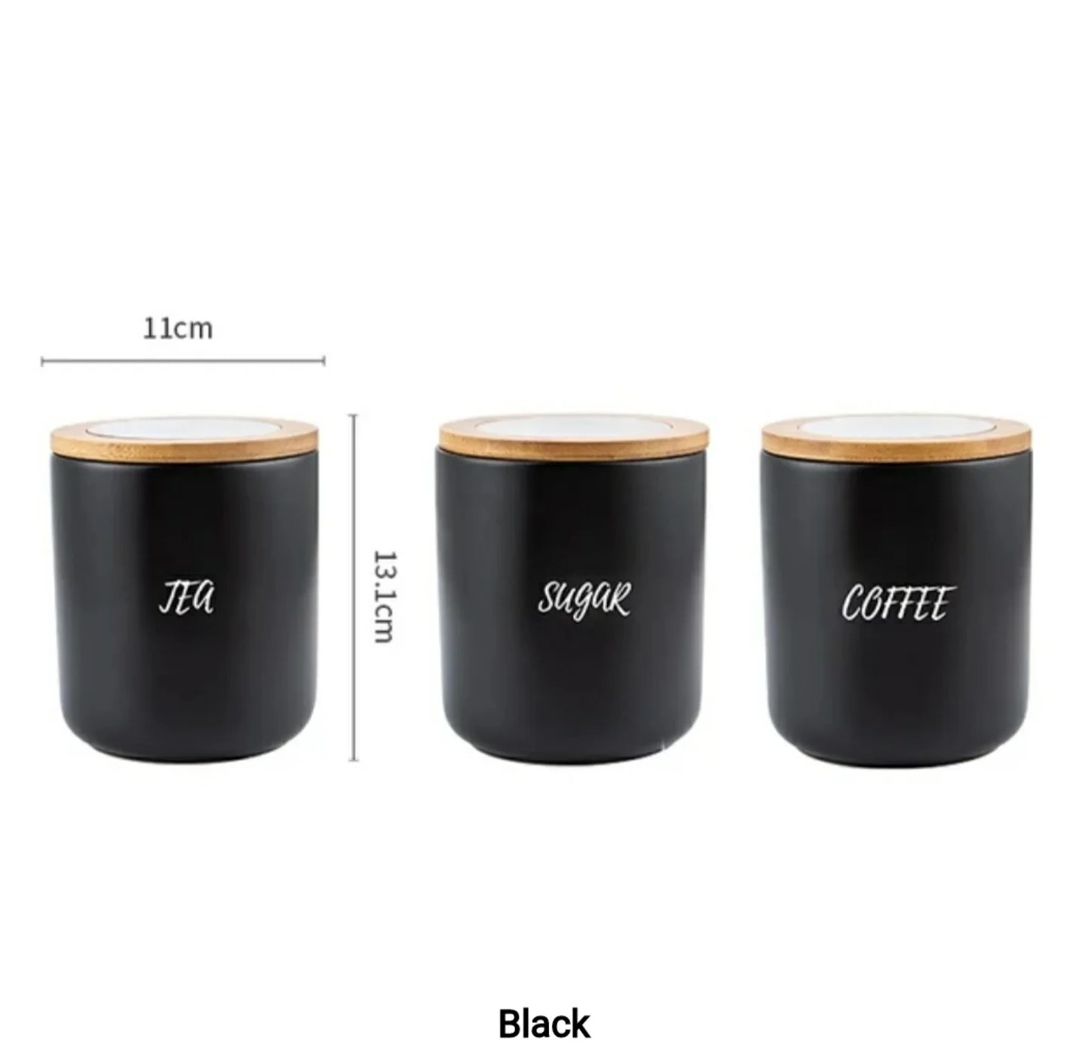 3-Piece Modern Ceramic Storage Set (850ml) image