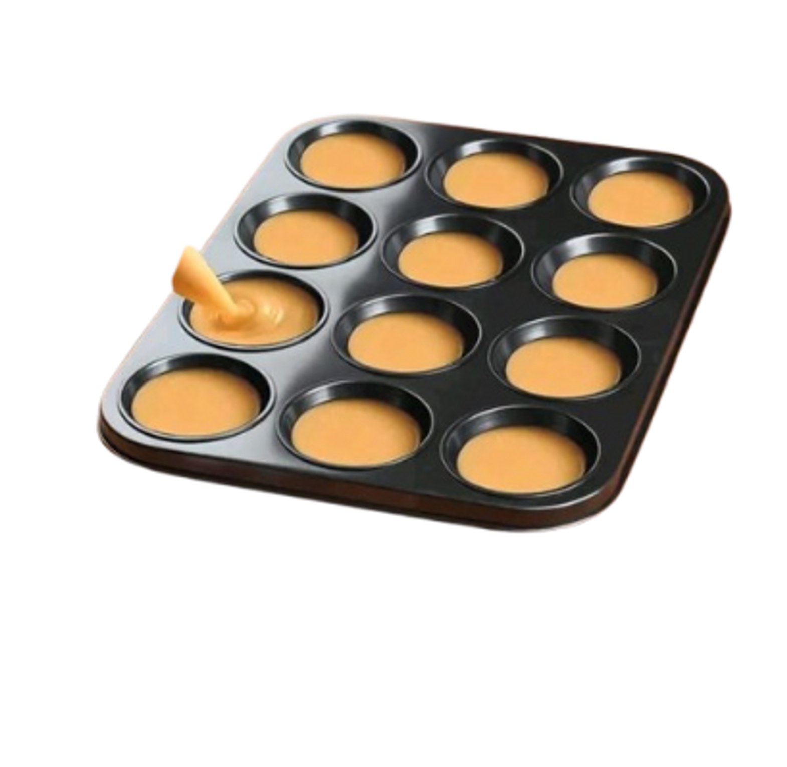 Baking Tin. 12 Holes Cup Cake Baking Tins + FREE Bread Baking Tin image