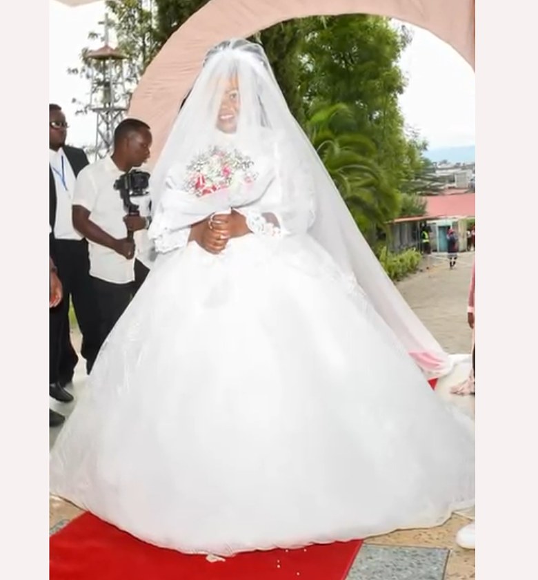 Regal Cascading Tulle Wedding Gown - FOR HIRE image