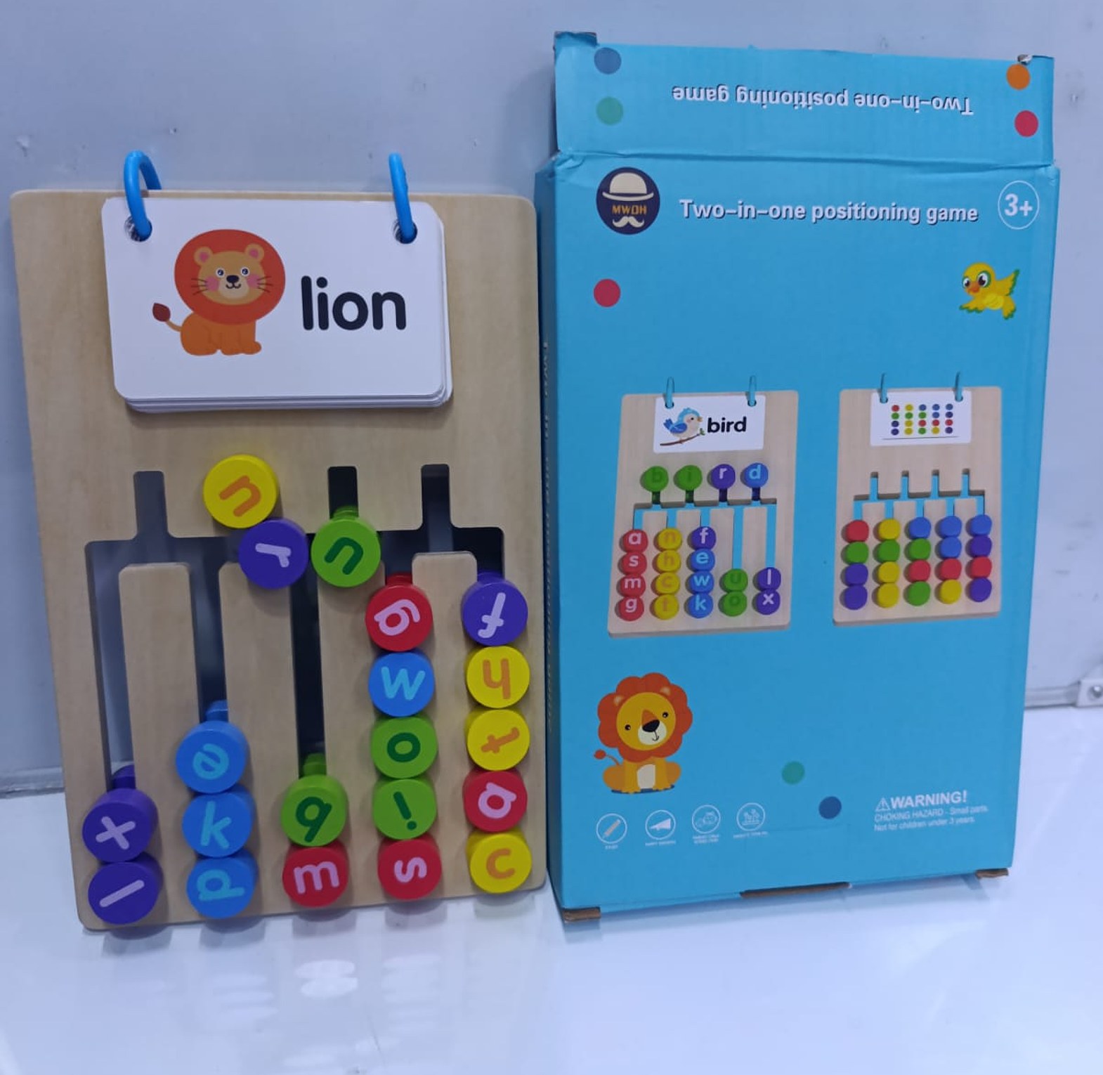 Two-in-One Positioning Game – Wooden Educational Toy image