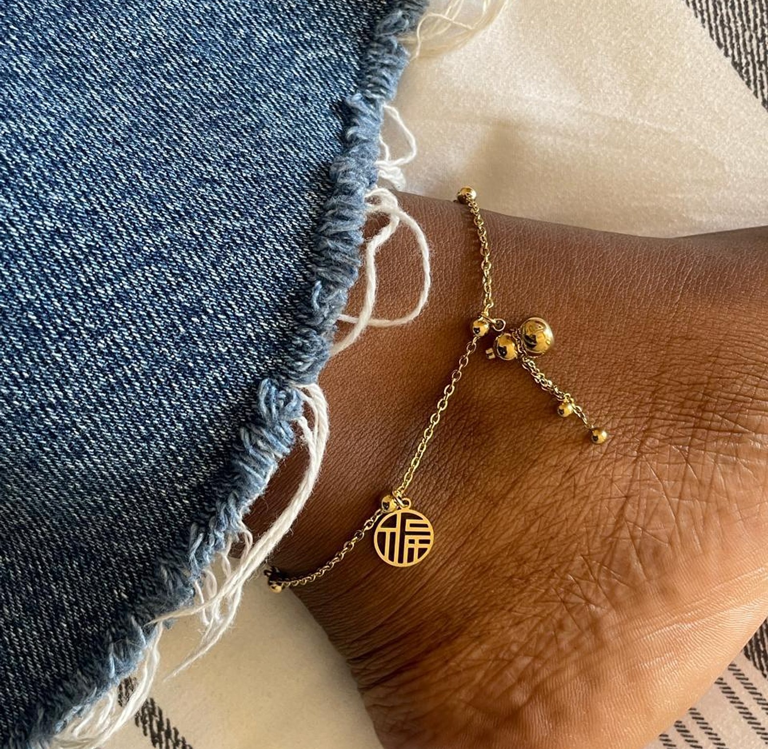 Fortune Cascade Charm Anklet image