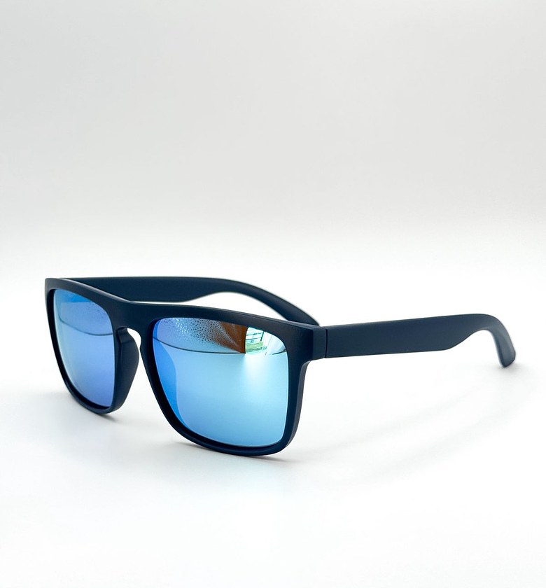 Aero Blue Matte Sunglasses image