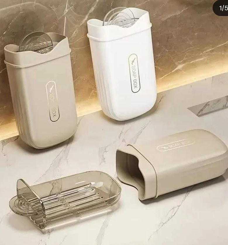 Portable travel soap dish holder image