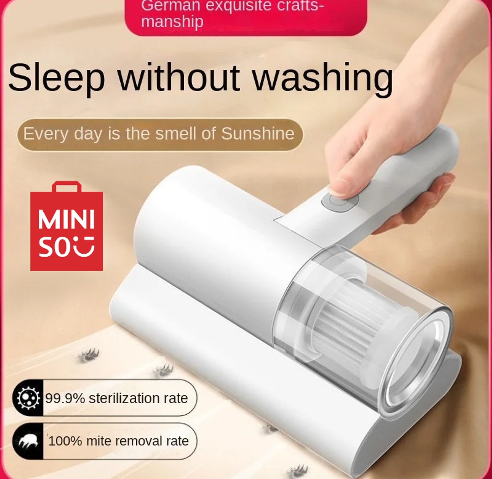 Dust and Mite Removal Machine Handheld Vacuum Cleaner image