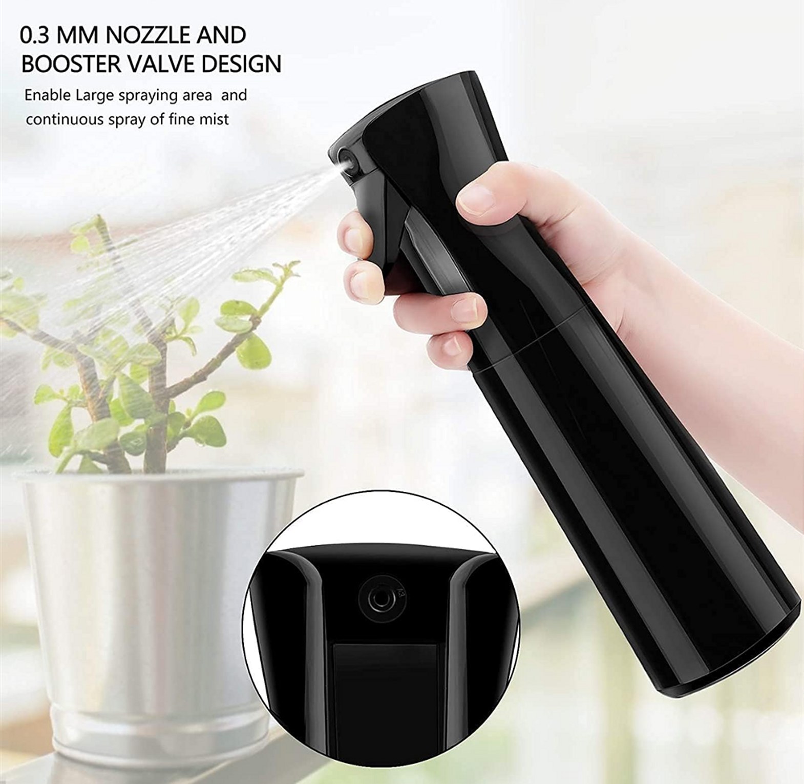 300ml Mist Continuous Hair Spray Bottle image