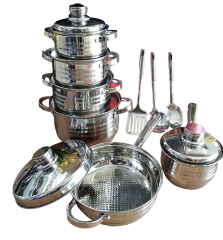 Signature 15-piece Stainless Steel Cookware Set, model ST-15.   Induction Base   image