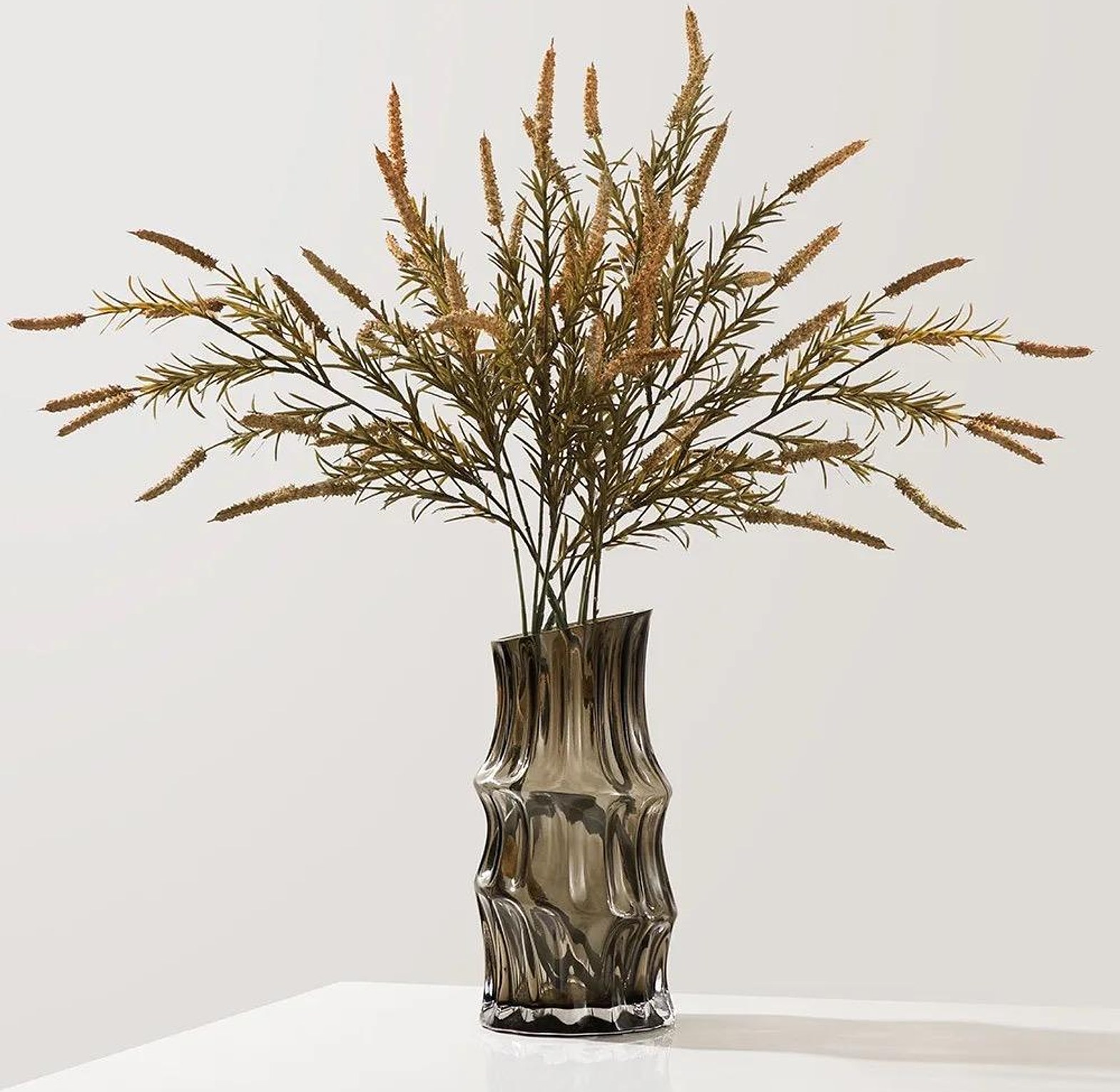 Nordic heavy creative dark  glass vase image