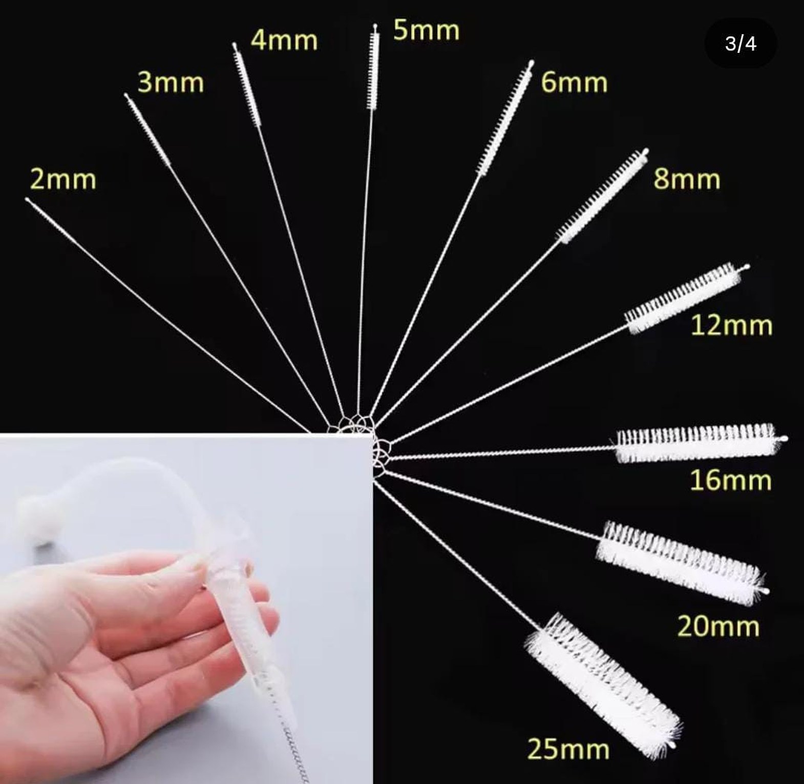 10pcs Drinking Straw Cleaning Brush Set image