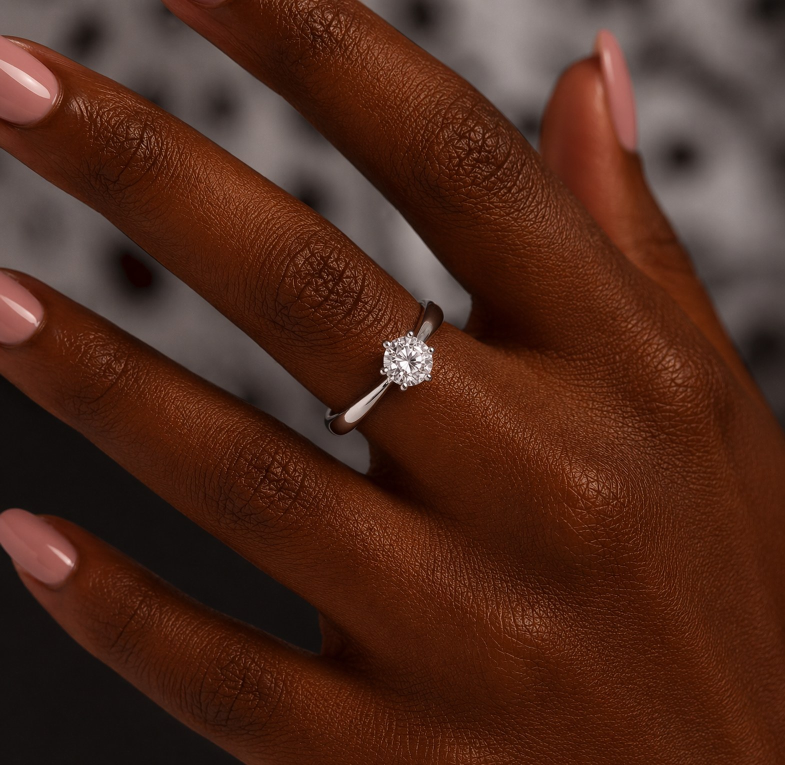 Stainless steel, cubic zirconia engagement proposal ring ring  image