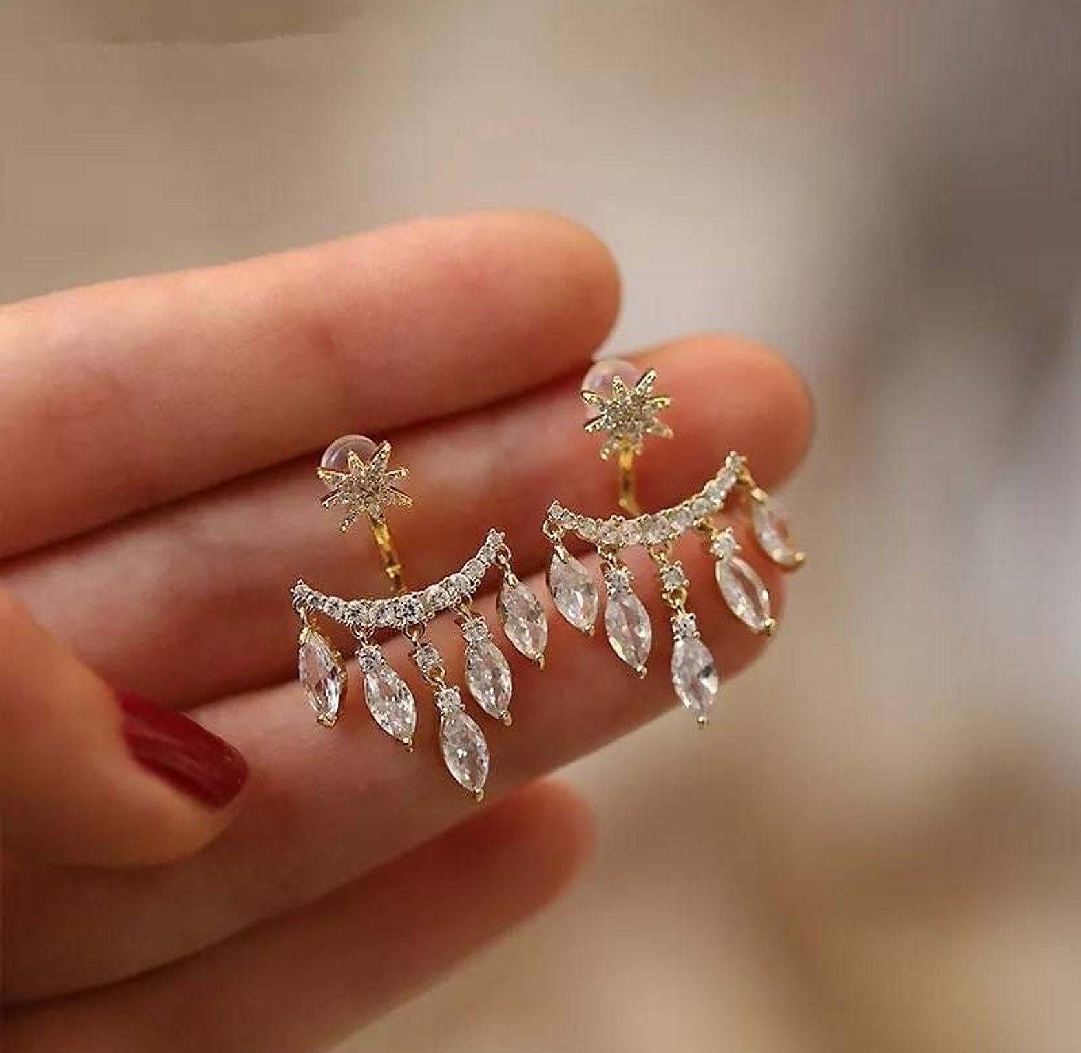 Star reversible earrings  image