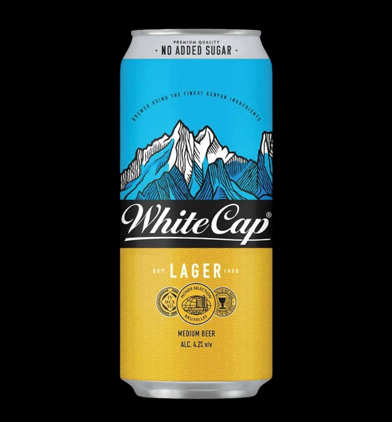 White Cap Can 500ml image