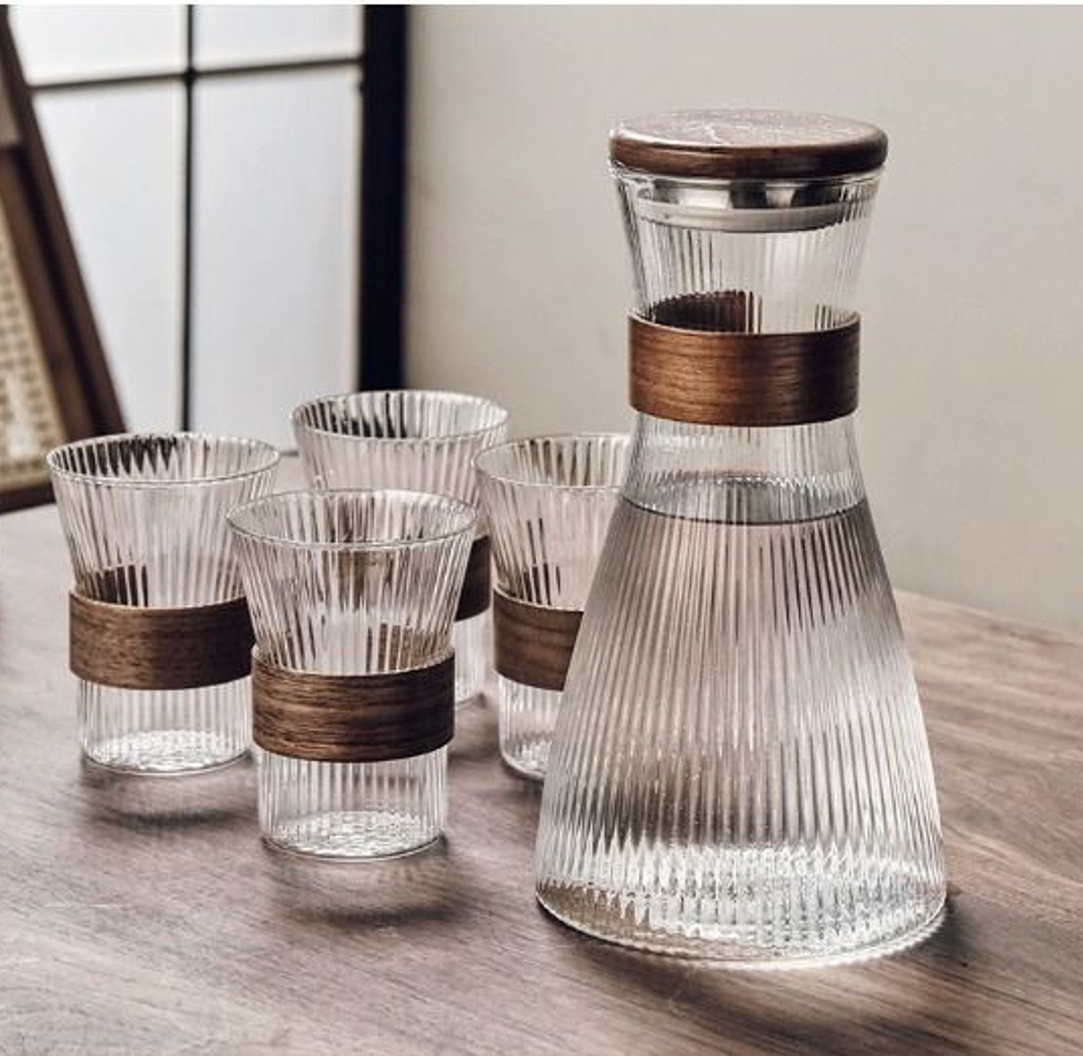 Japanese-Style Glass Water Jug image