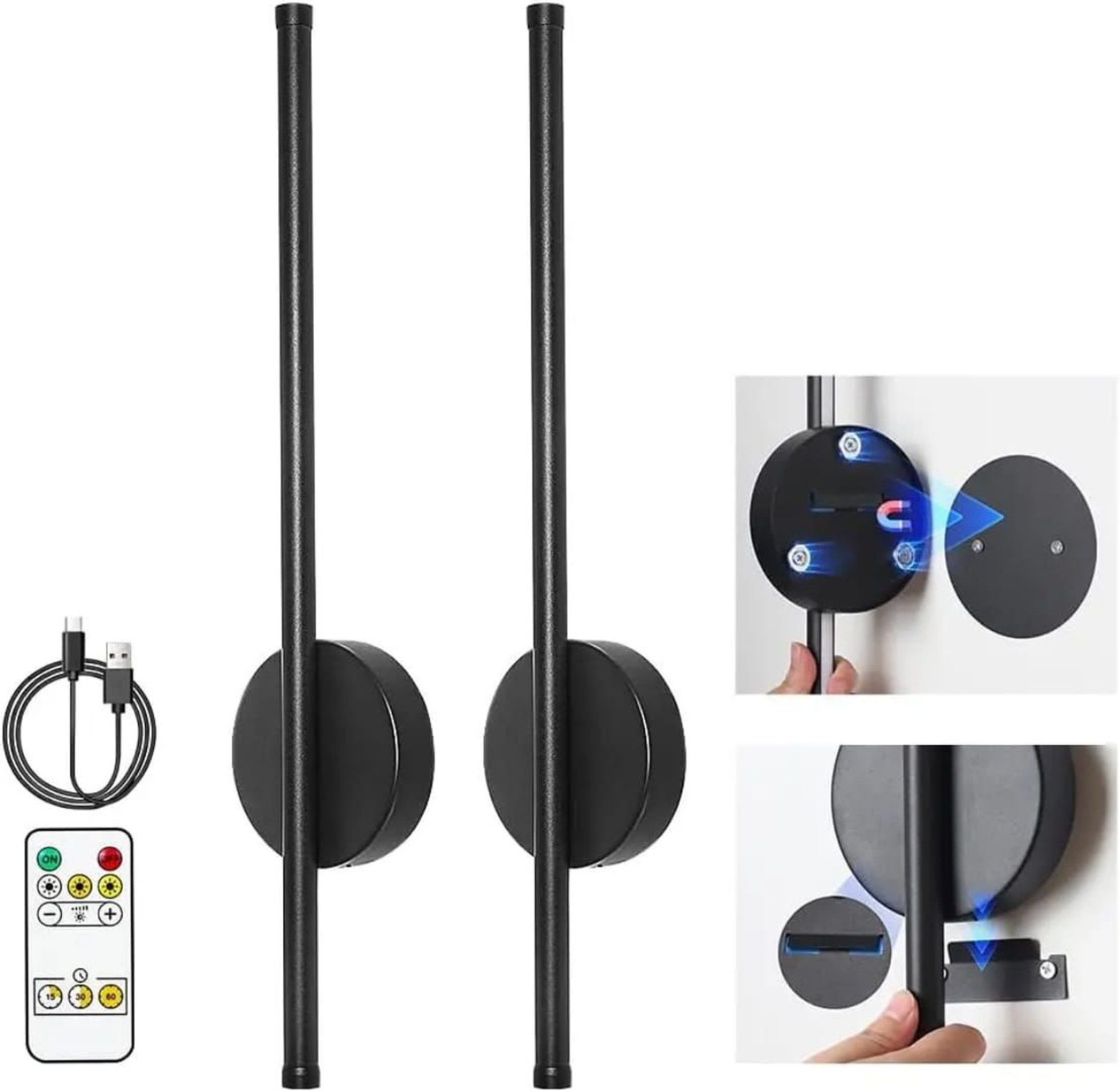 Modern Wireless LED Wall Sconce image