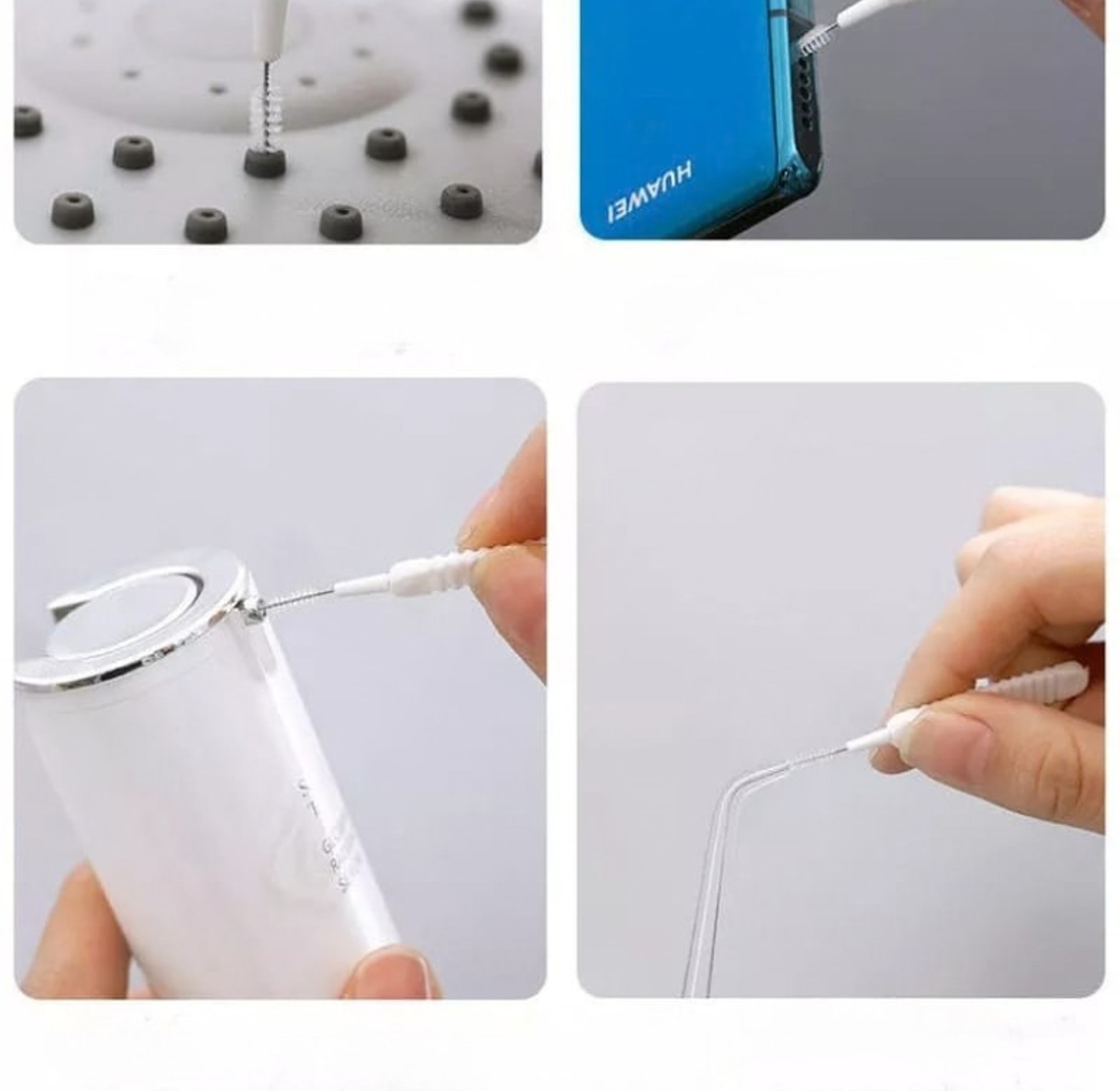 10 Pieces Multifunctional Anti-Clogging Mini Cleaning Brush Set for Shower Heads and Small Apertures image