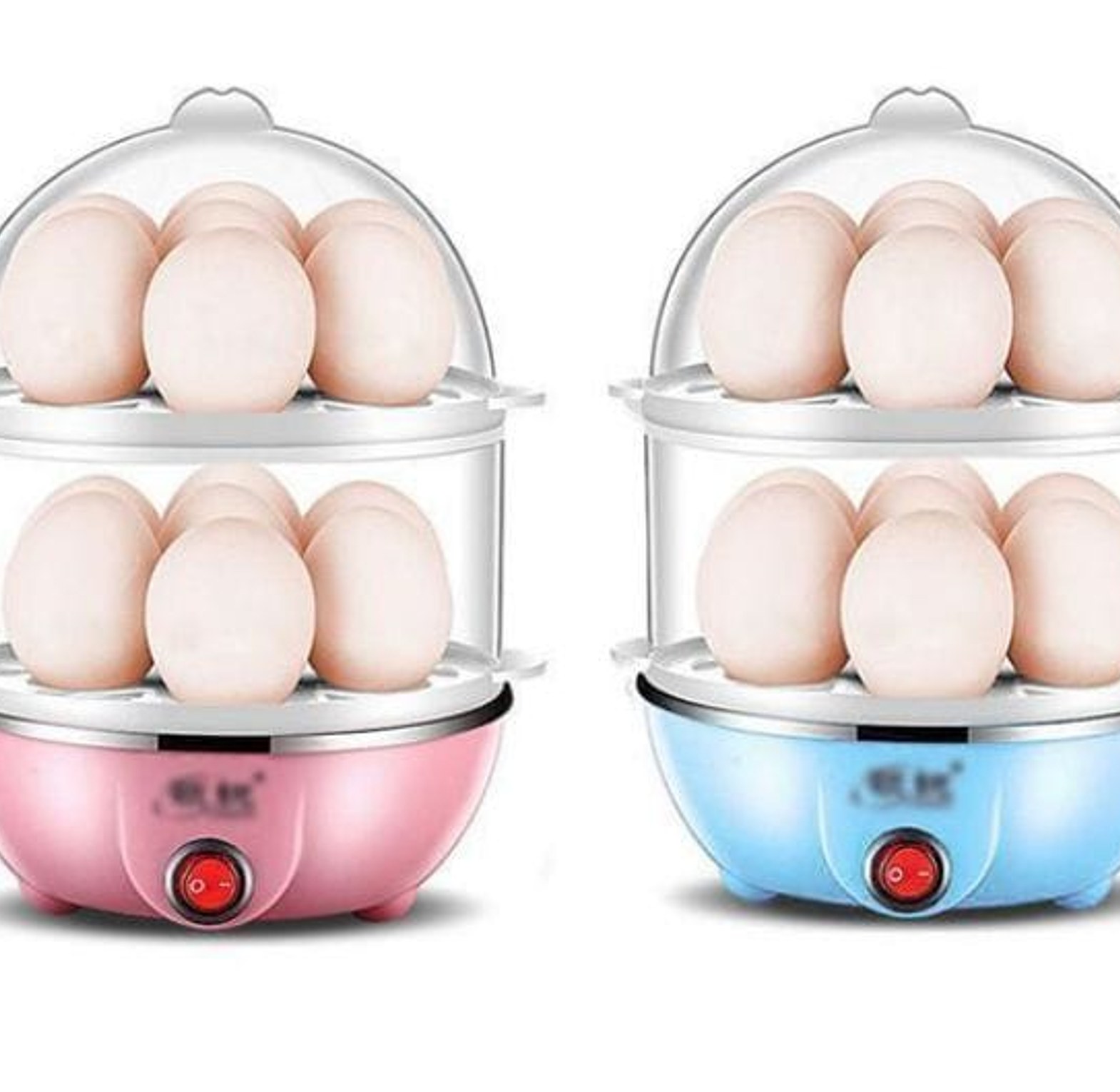 Double‑layer Electric Eggs Boiler Cooker Steamer-14 Slots image