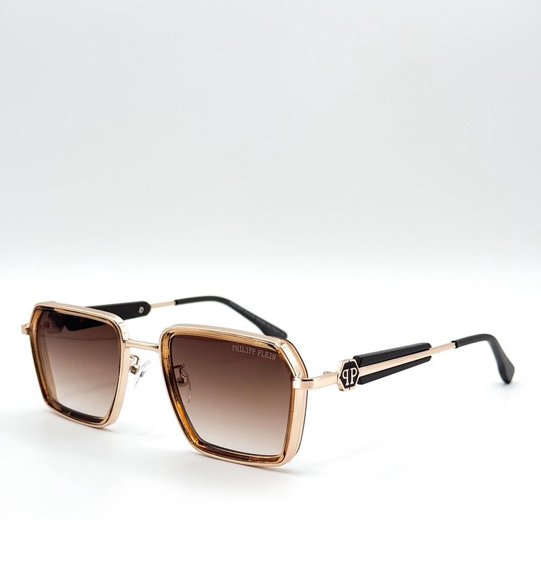 Plein Hexagon Gold Aviator sunglasses image