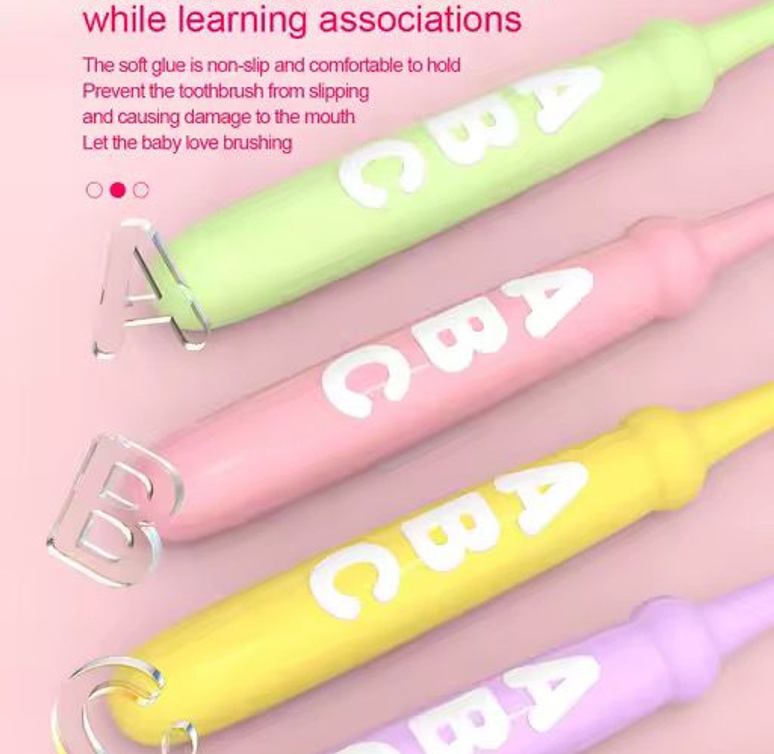 10Pcs Cute Children Small Head Soft Bristle Toothbrush image