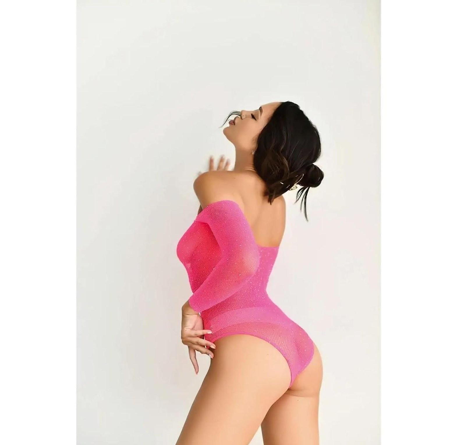 B71 Sheer Bodysuit Stocking Lingerie image