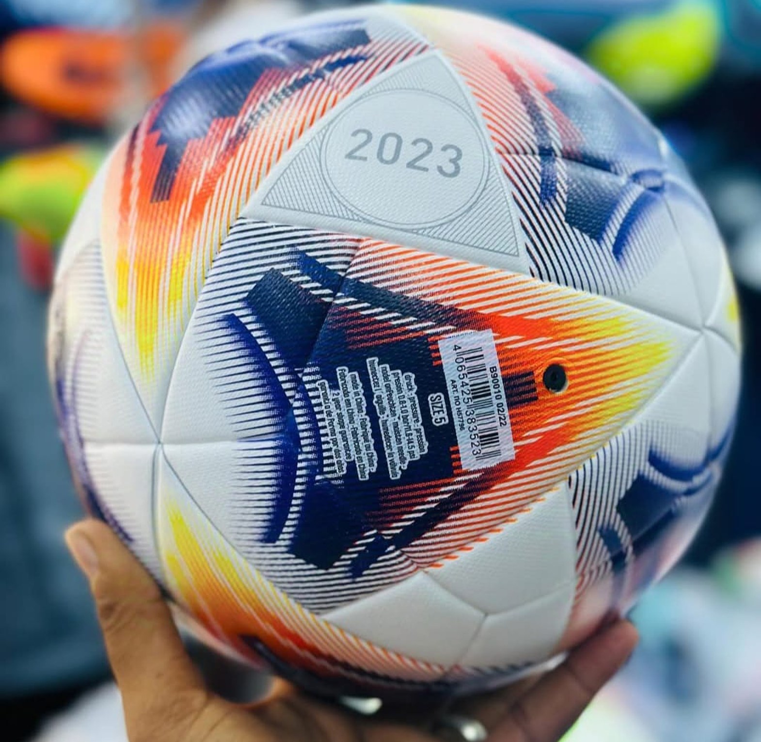 Football – PU Leather Size 5 Soccer Ball, Embossed Design, Professional Training Ball image