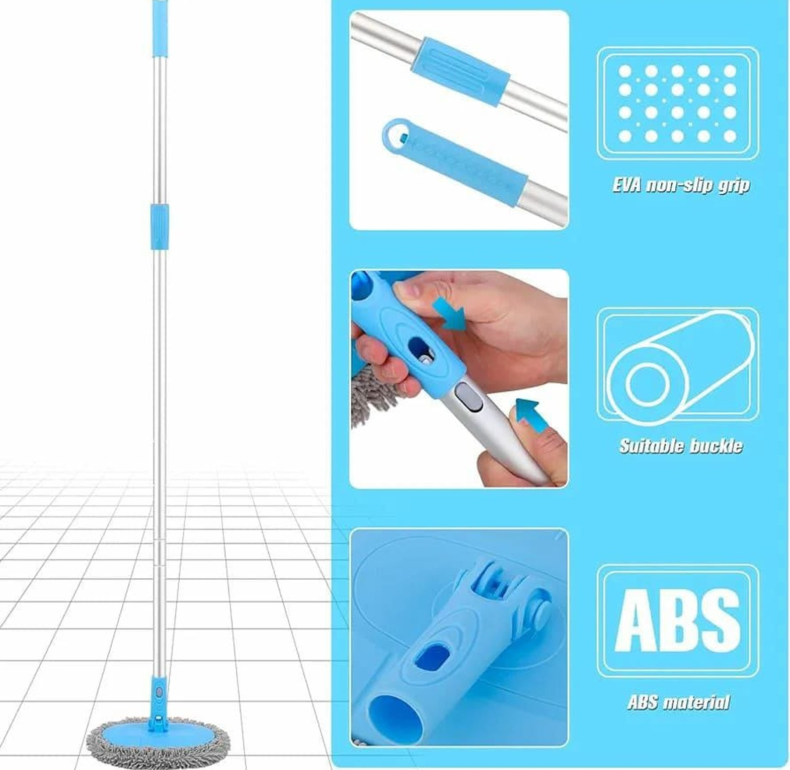 180° Rotatable Oval Head Cleaning Mop image