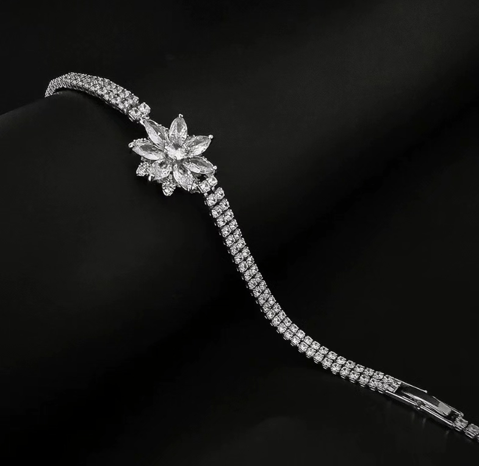 Cubic Zirconia Princess Bracelets image