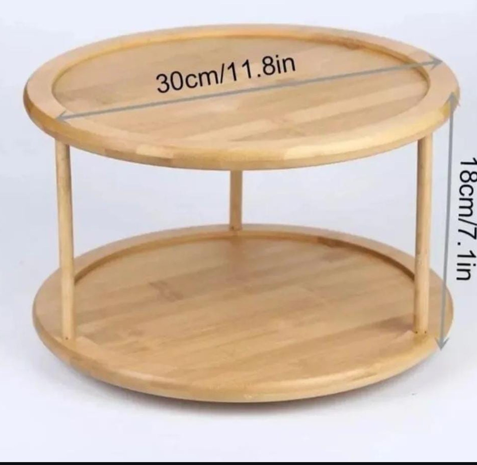 Bamboo rotating spice rack image