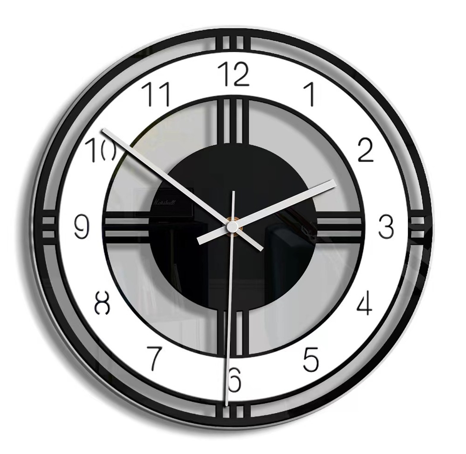 Creative 30cm Acrylic Wall Clock Modern Design  image
