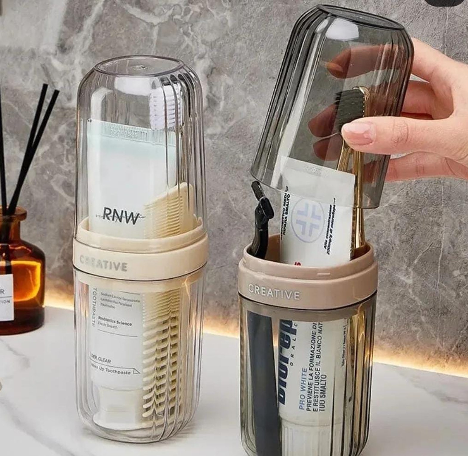 Portable Travel Toothbrush & Toothpaste Holder image