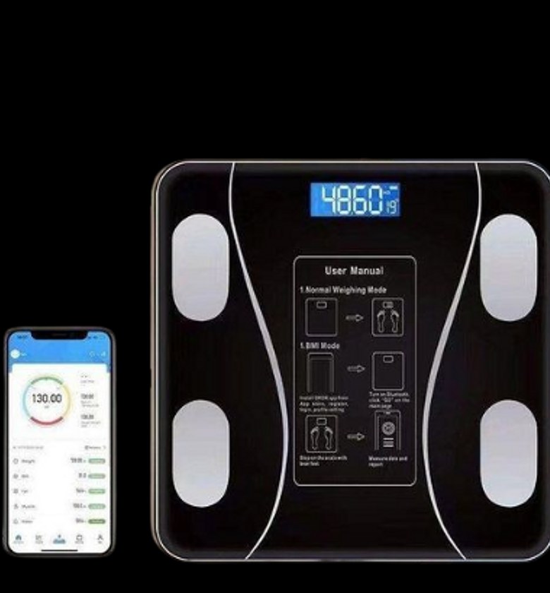Personal Scale Rechargeable Intelligent Digital Bathroom Weigh Scale Body Fat Scale image