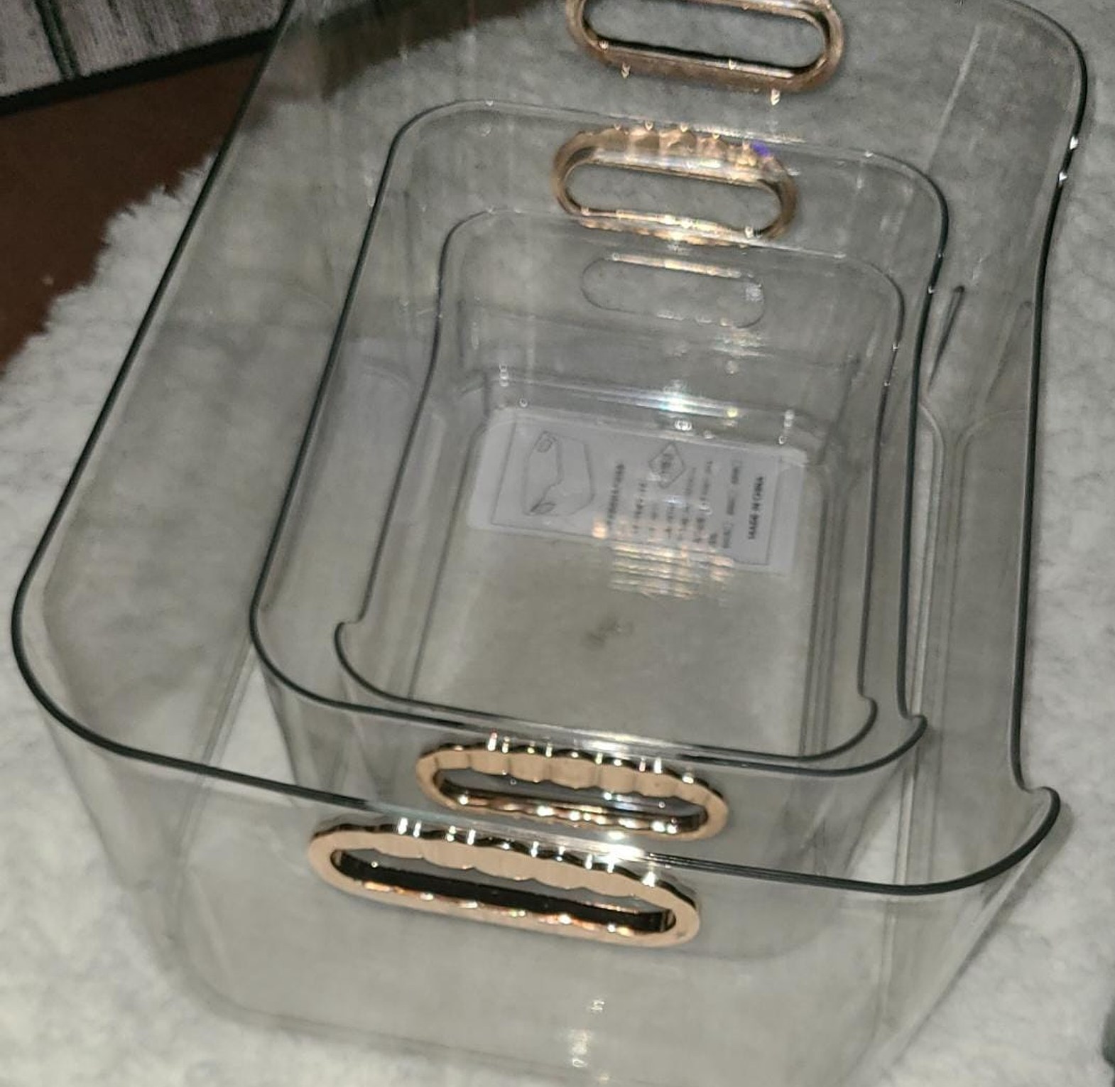 Light Luxury Desktop Transparent Storage Boxes image