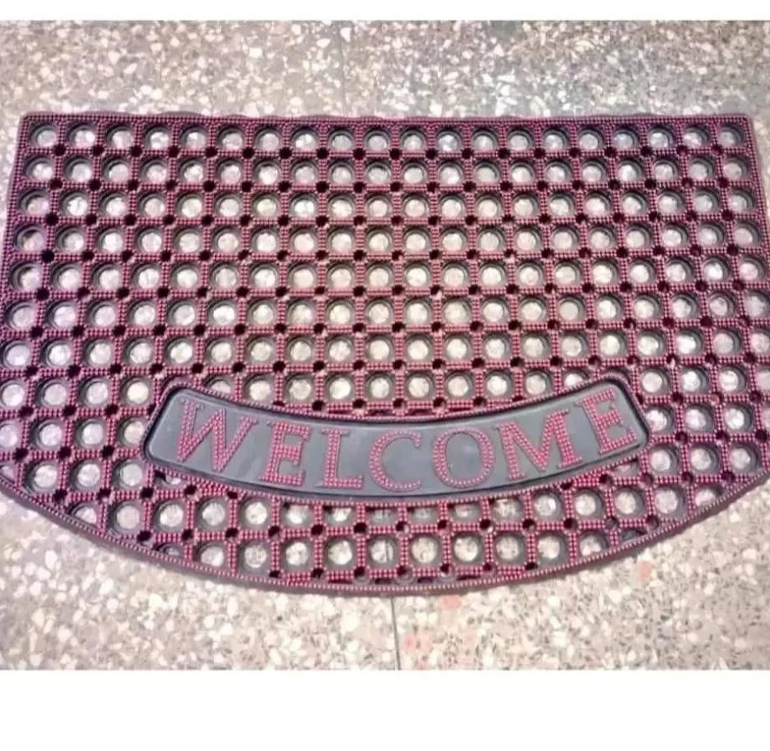 Rubber welcome door mat image