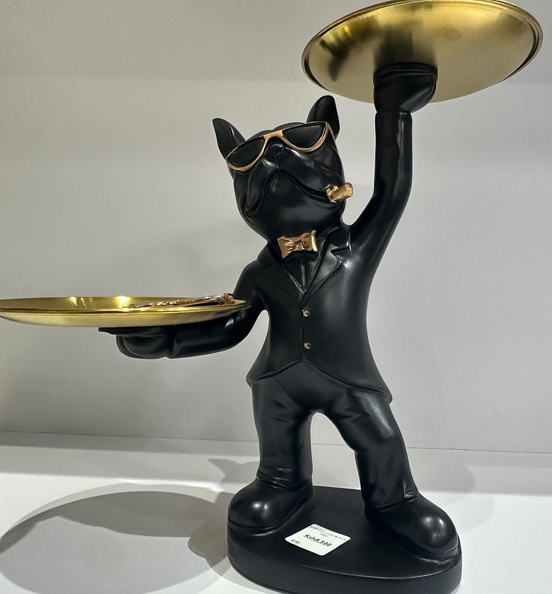 French Bulldog Tray Side Table image