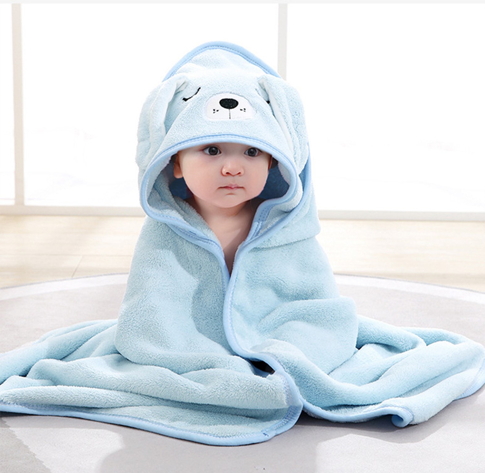 Soft Hooded Baby Bath Towel image