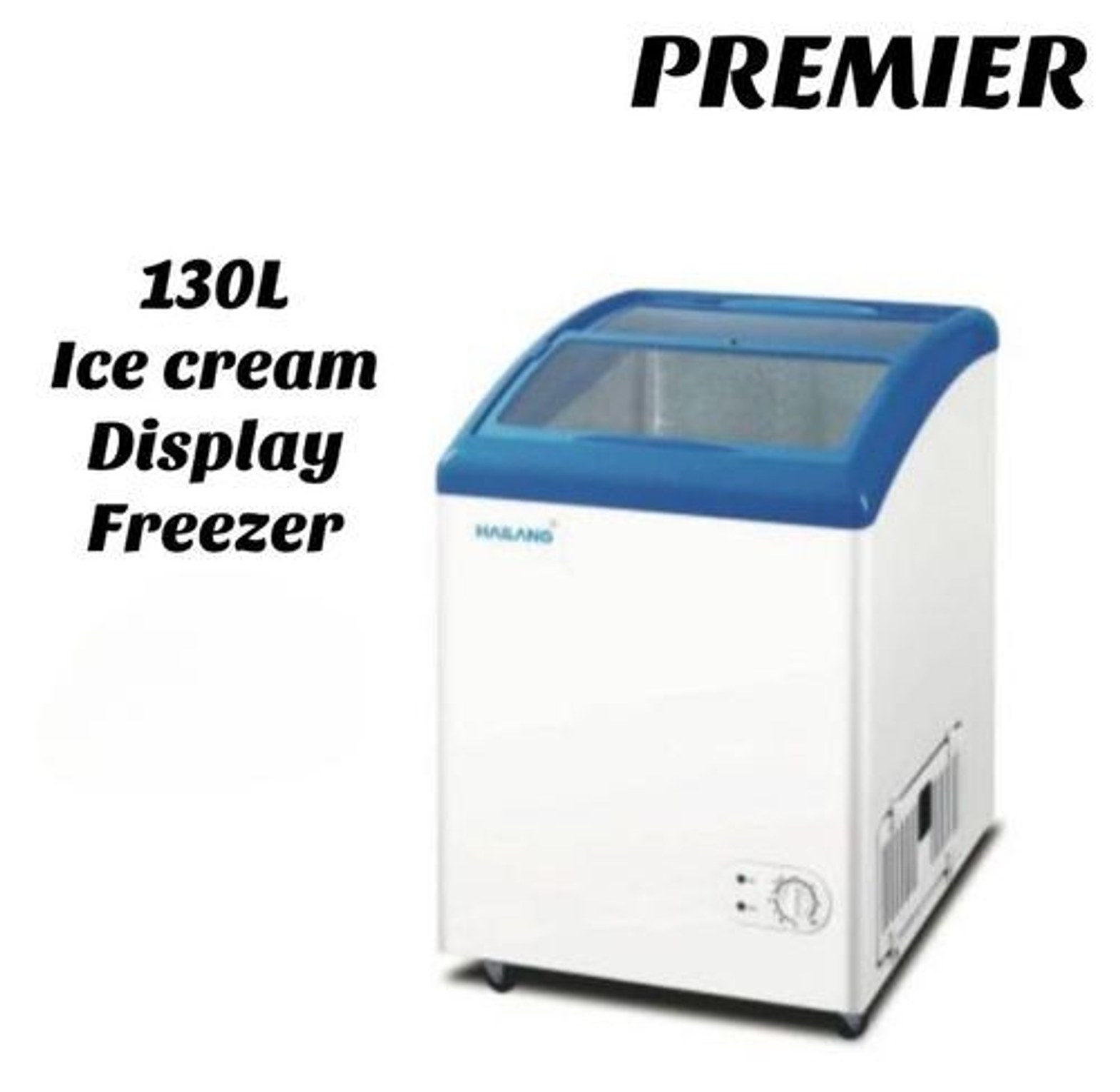 130L ice cream display freezer image