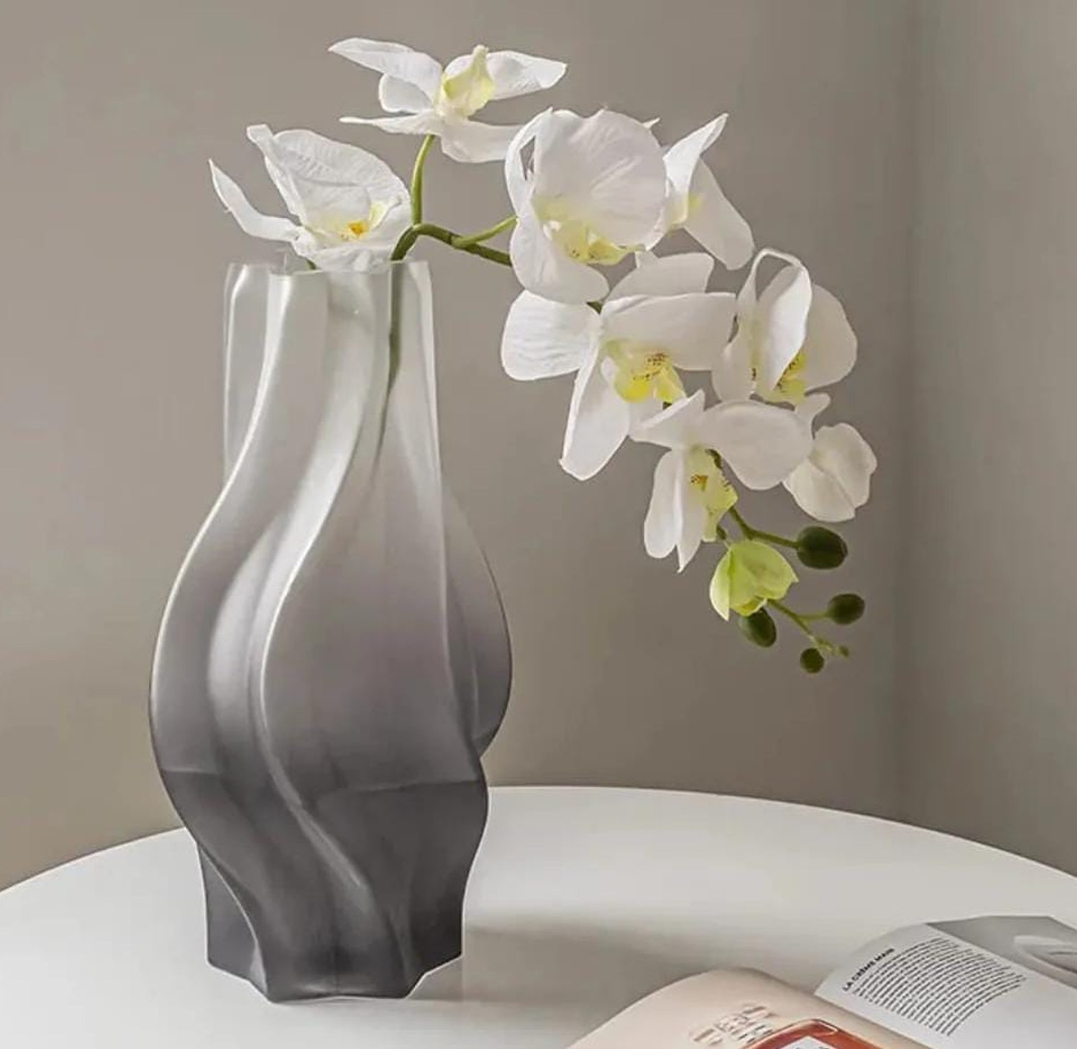 Nordic glass flower vase image