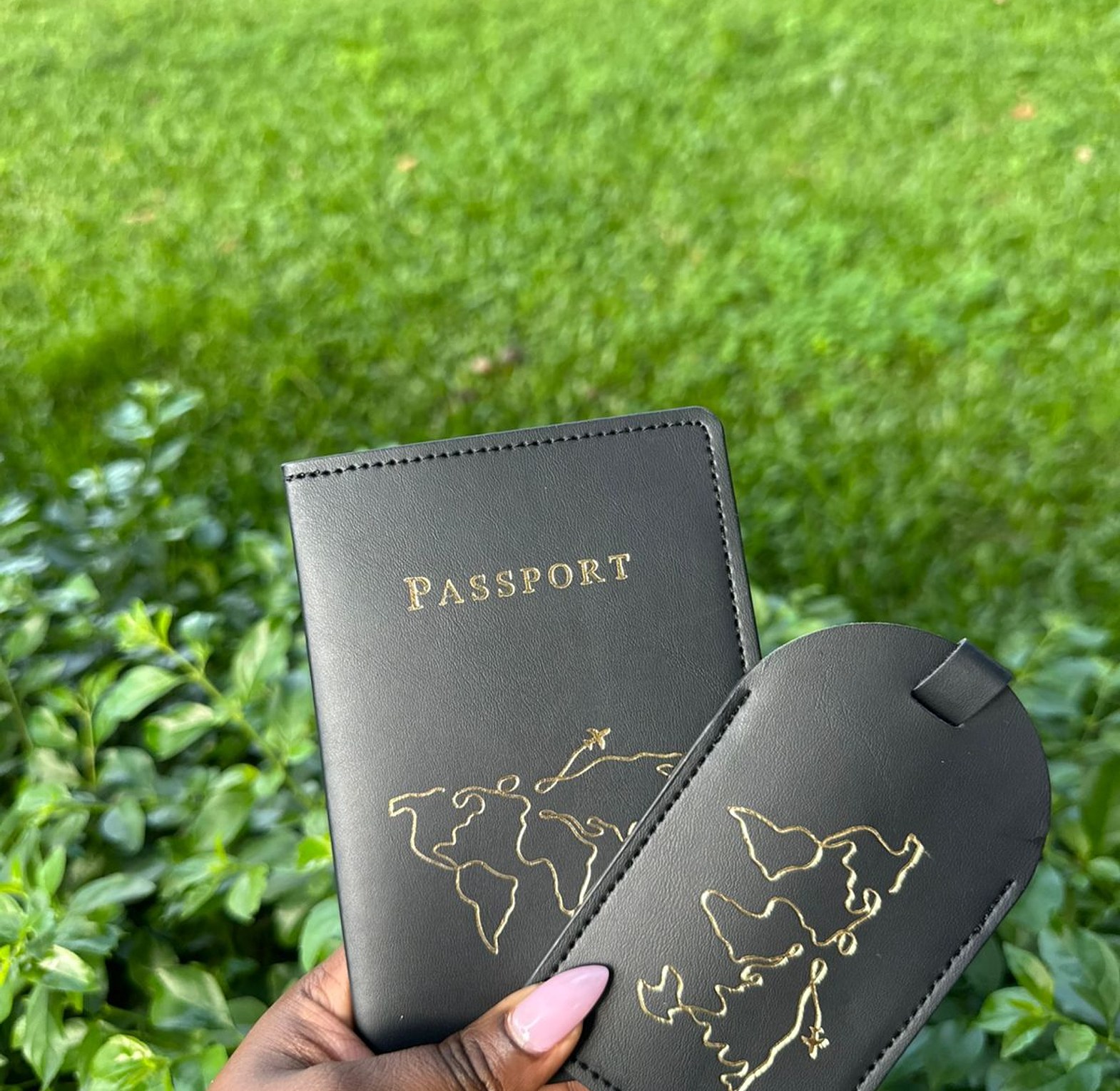 World Map Outline Passport Cover image