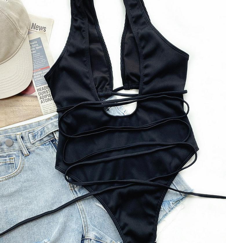 F009 One Piece Beachwear image