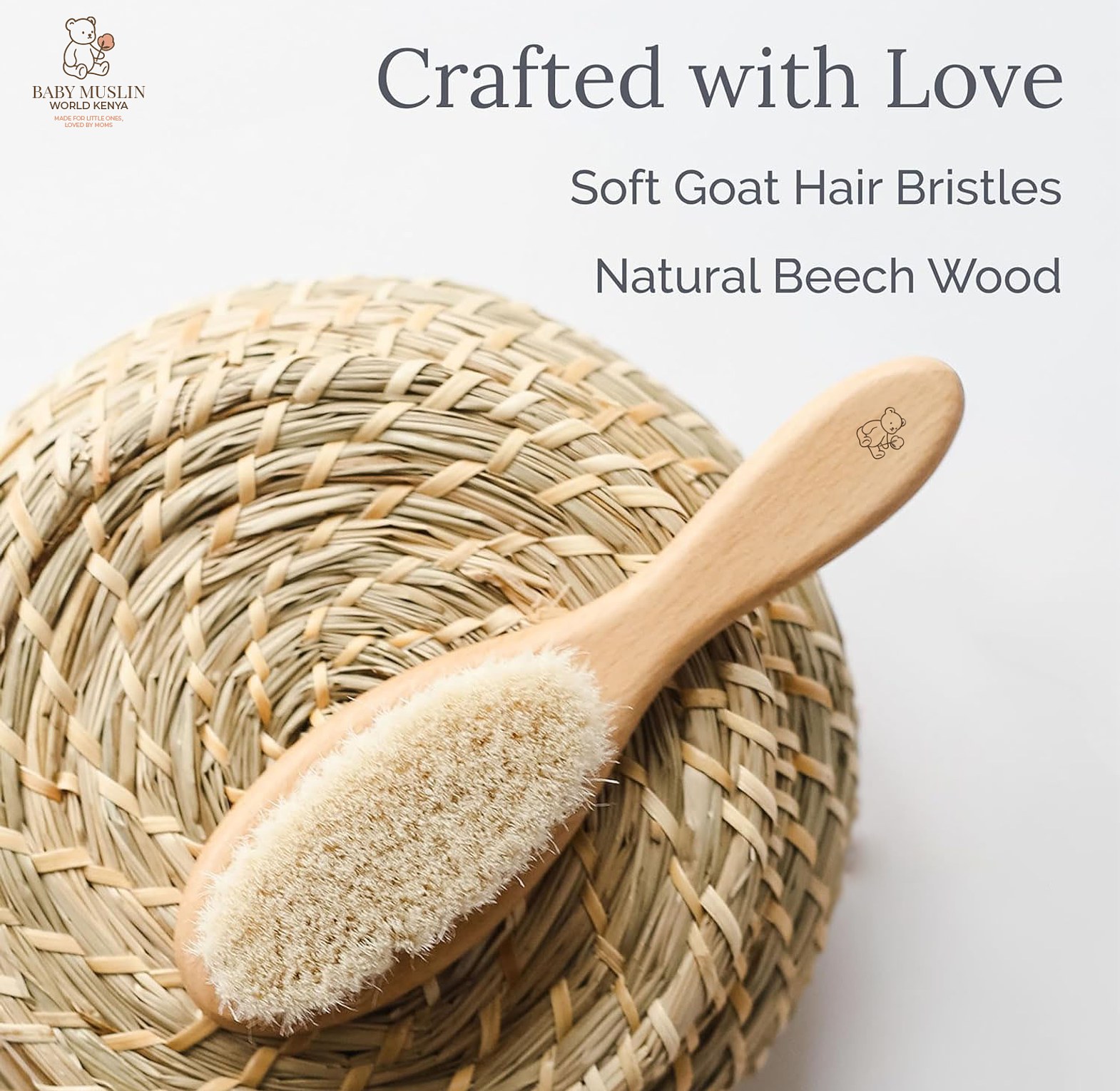Baby Muslin World Natural Hair Brush image