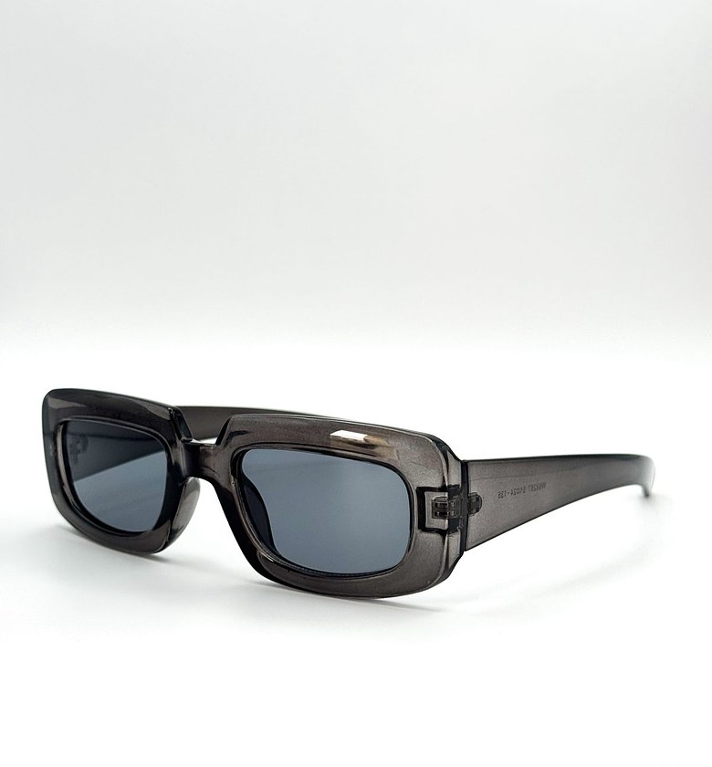 Retro Rounded Square Dark Gray Jelly Shades image