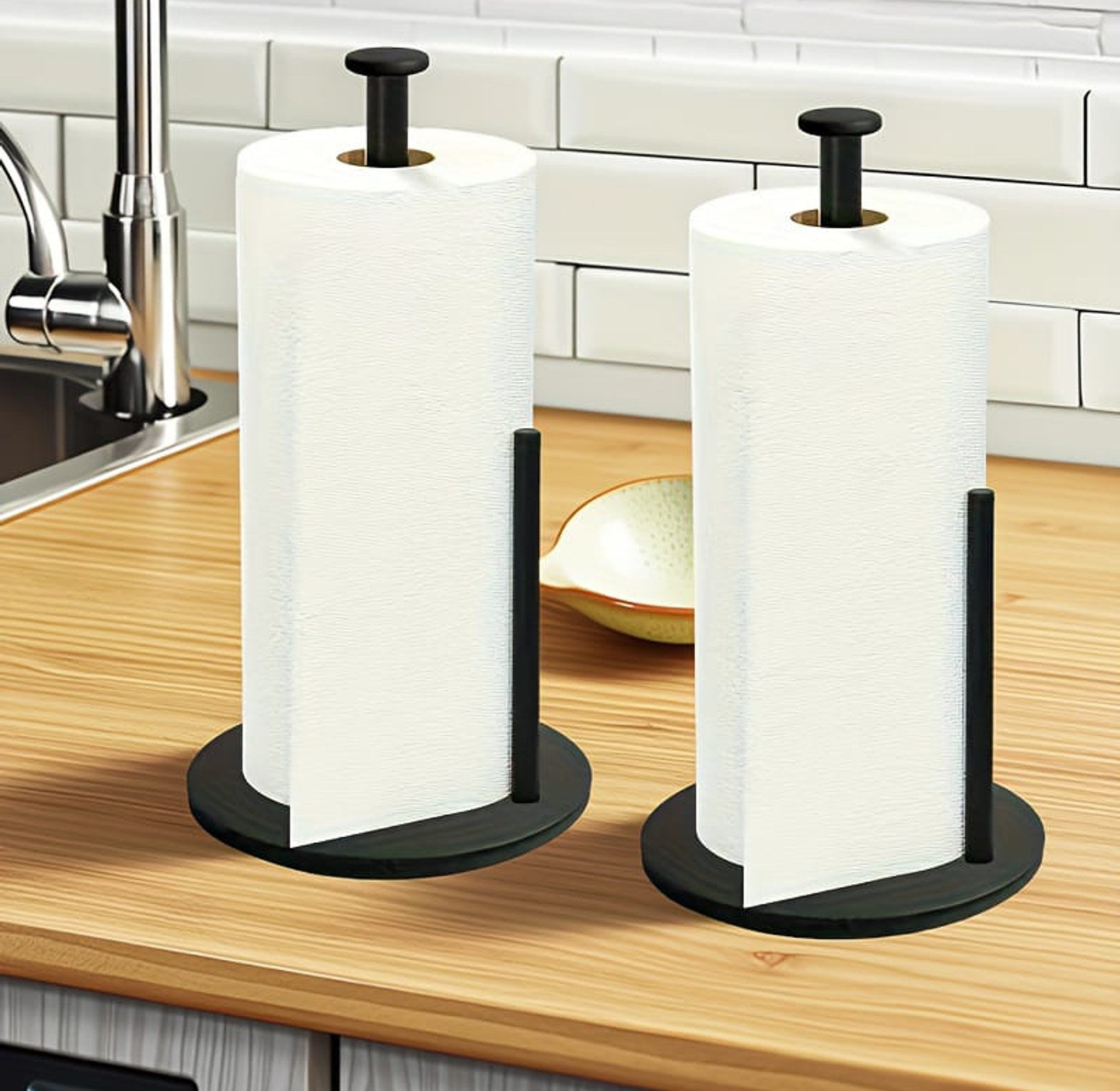 Stainless Steel Vertical Paper Towel Holder image
