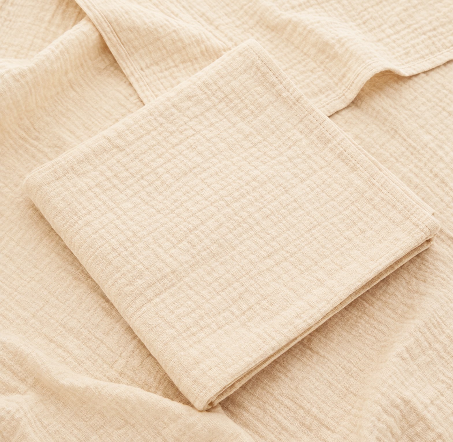 Plain Muslin Cotton Receiving Wrap – 100 × 100 cm image