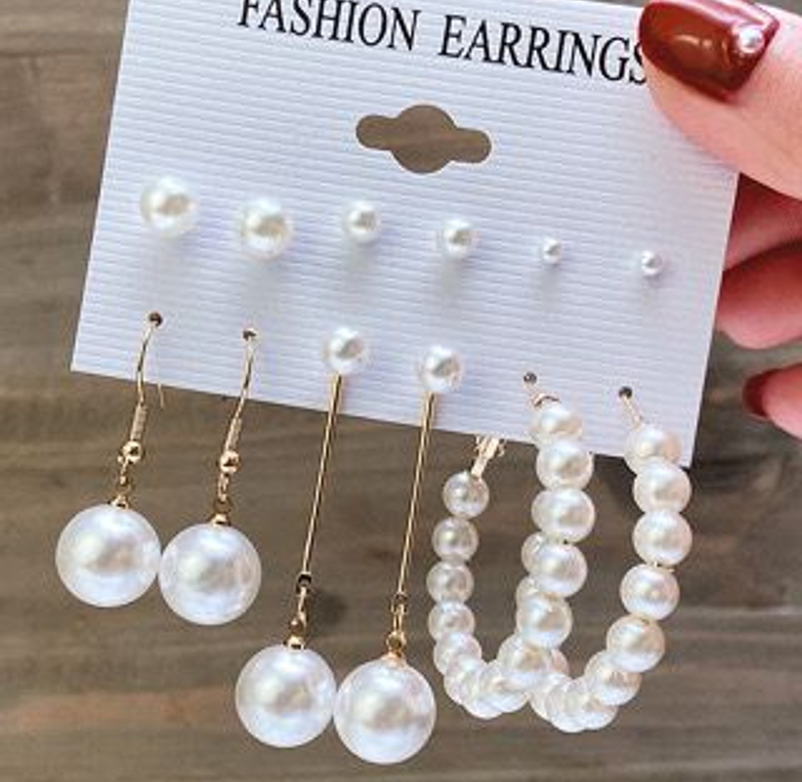 Elegant Faux Pearl Earring Collection image